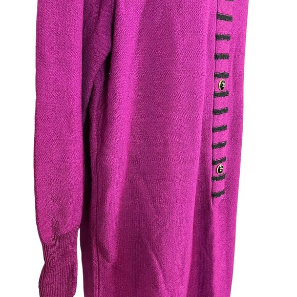 Alnoral Al Spokavicius Danielle Oliver Wool Knit Dress Vintage NWT $398 sz L - Picture 3 of 16